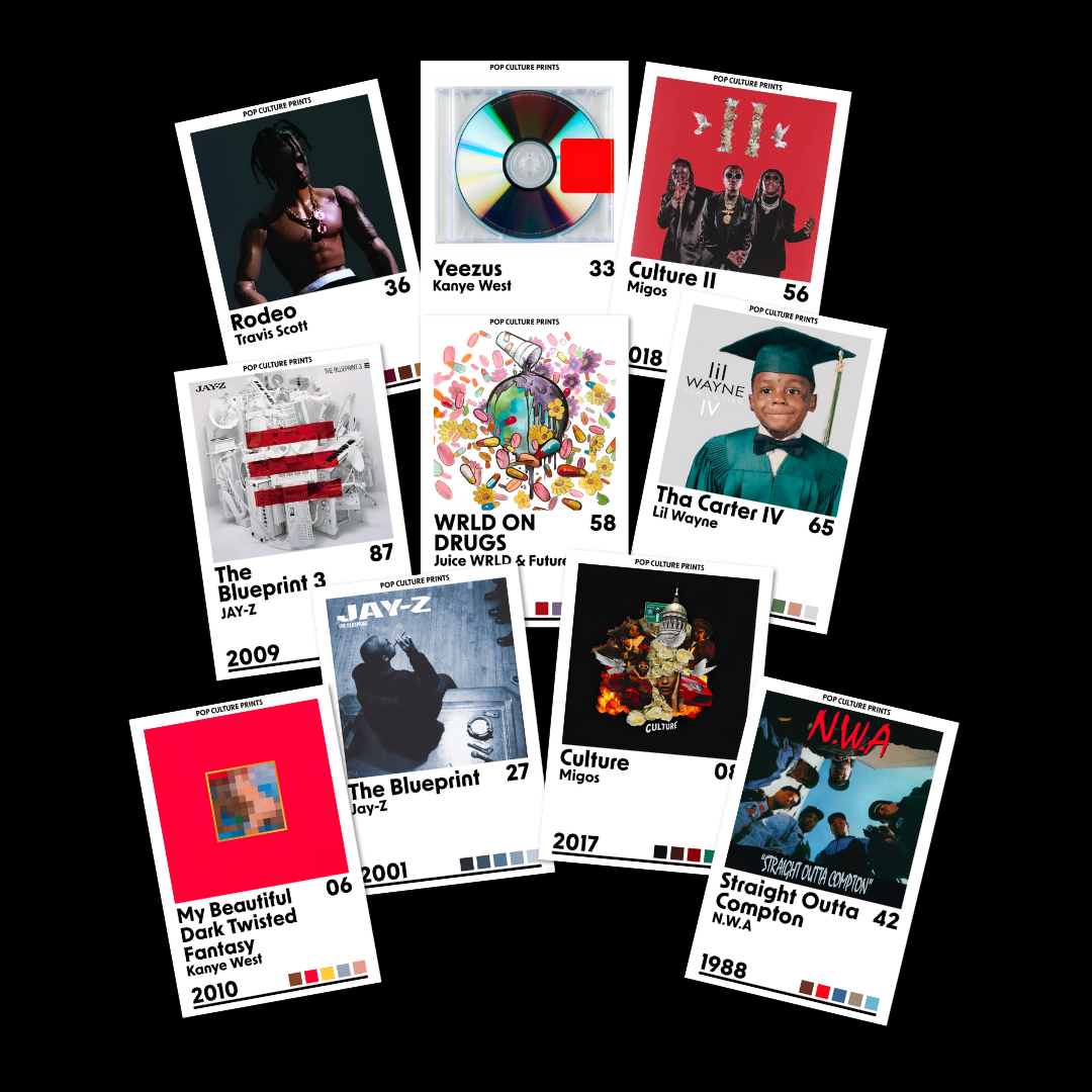 Rap Albums Bundle I - Pop Culture Prints
