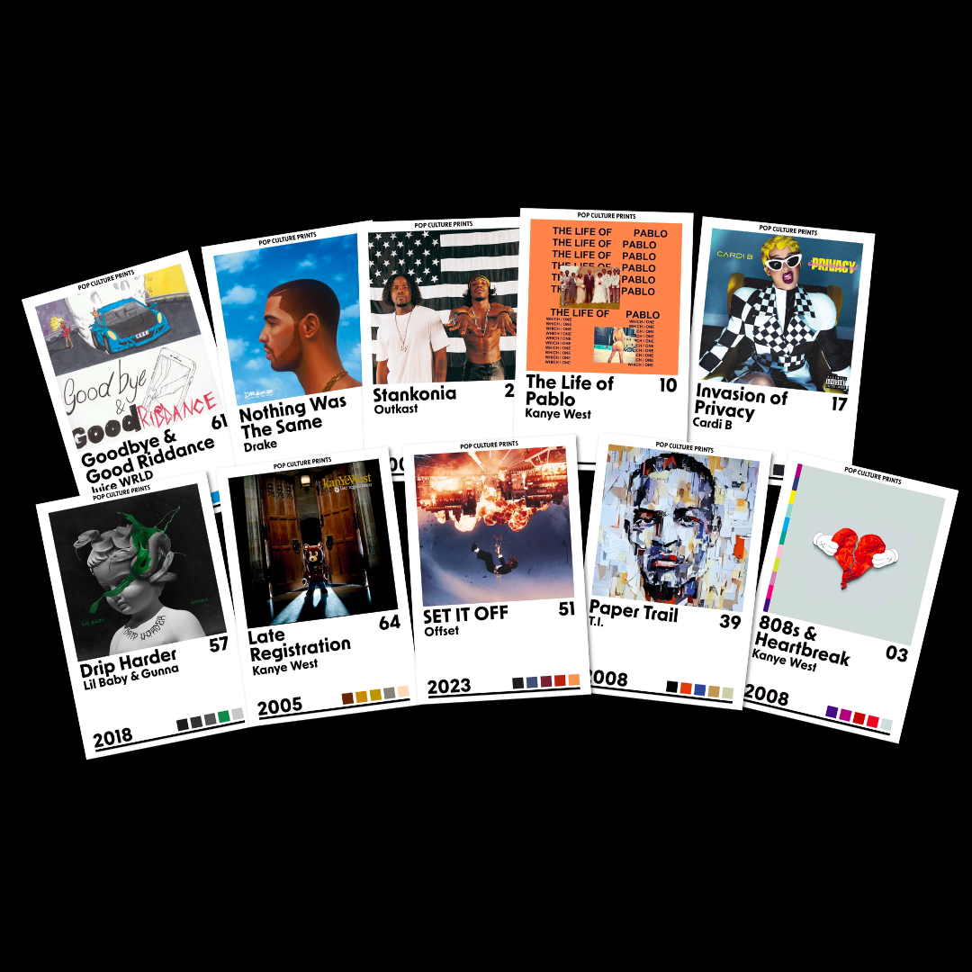 Rap Albums Bundle II - Pop Culture Prints